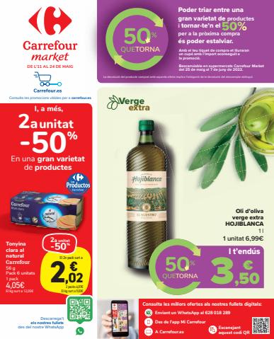 Ofertas de Hiper-Supermercados en Calella | 50 que torna de Carrefour Market | 11/5/2022 - 24/5/2022