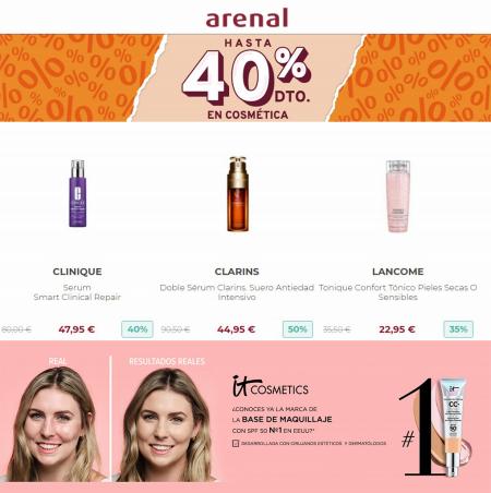 Ofertas de Perfumerías y Belleza en Monforte de Lemos | -40% dto en cosmética de Arenal Perfumerías | 18/5/2022 - 24/5/2022