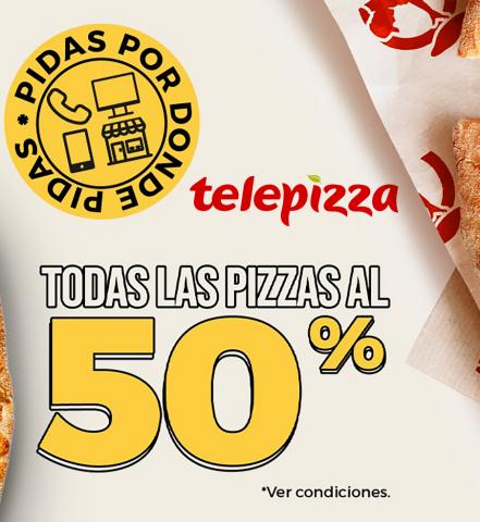 Ofertas de Restauración en Elche | Ofertas especiales de Telepizza | 21/11/2022 - 5/12/2022