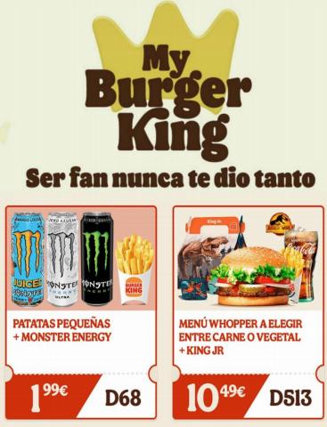 Ofertas de Restauración en Churra | Promociones de Burger King | 16/8/2022 - 25/9/2022