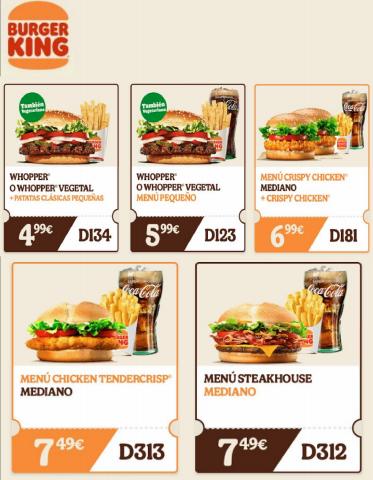 Catálogo Burger King en Alcalá de Henares | Promociones | 26/5/2022 - 31/5/2022