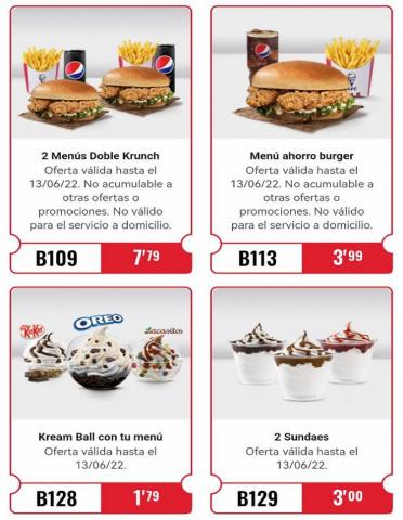Catálogo KFC en Barakaldo | Cupones descuento | 11/5/2022 - 30/6/2022