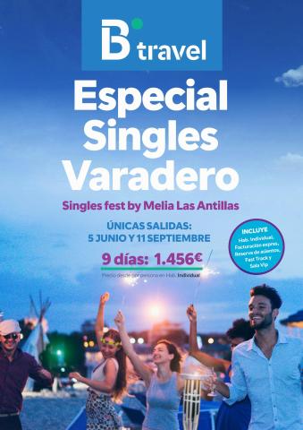 Catálogo B The travel Brand en Blanes | Especial singles Varadero | 17/6/2022 - 30/9/2022