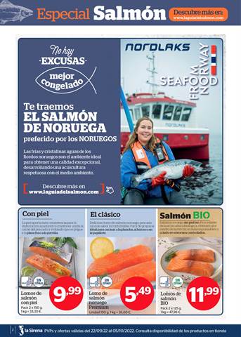 Catálogo La Sirena en Boadilla del Monte | Especial Salmón | 22/9/2022 - 5/10/2022