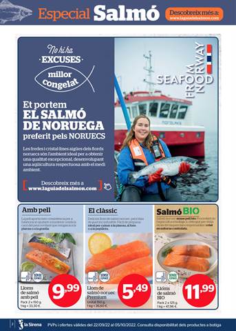 Catálogo La Sirena en Montornes del Valles | Especial Salmó | 22/9/2022 - 5/10/2022