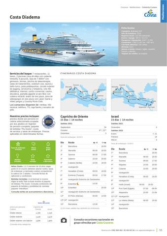 Catálogo Viajes El Corte Inglés en Almería | Cruceros marítimos 2021-2022 | 10/7/2021 - 31/12/2022