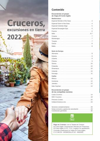 Catálogo Viajes El Corte Inglés en Huarte-Uharte | Excursiones Cruceros 2022 | 2/6/2022 - 31/12/2022