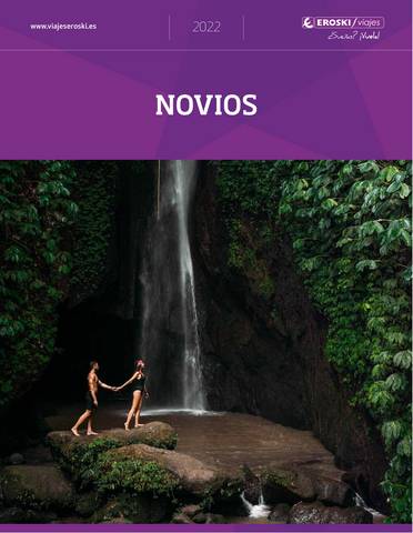 Oferta en la página 21 del catálogo Novios 2022 de Viajes Eroski