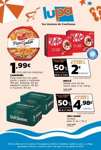 Catálogo Supermercados Lupa en Camargo | Folleto Supermercados Lupa | 26/7/2022 - 9/8/2022