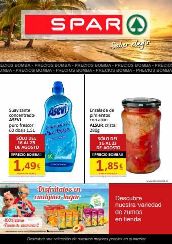 Ofertas de Hiper-Supermercados en Peñarroya-Pueblonuevo | Folleto SPAR del 16 al 31 de agosto de SPAR | 16/8/2022 - 23/8/2022