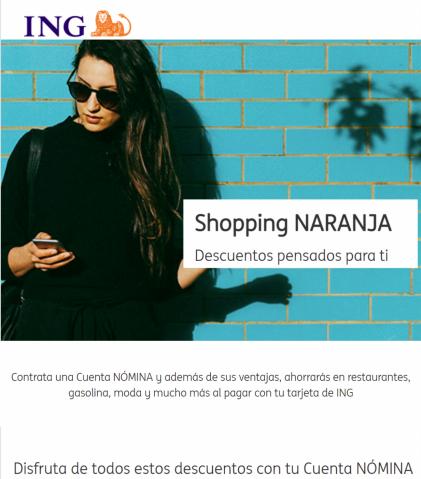 Ofertas de Bancos y Seguros en Las Rozas | Shopping Naranja de ING Direct | 11/8/2022 - 30/9/2022