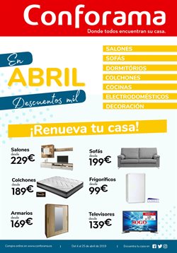 Conforama | Catálogos y ofertas Abril 2019 Conforama | Catálogos y ofertas Abril 2019
