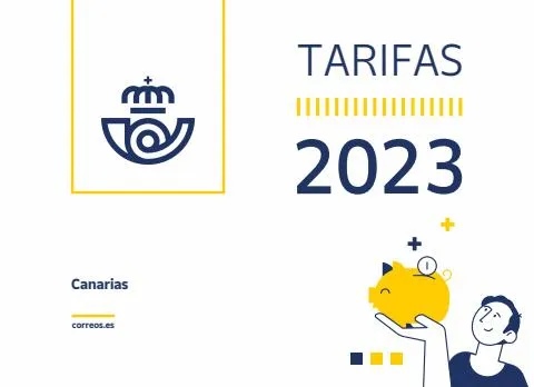 Catálogo Correos en Agüimes | Tarifas de Correos para 2023 Canarias | 2/1/2023 - 31/12/2023