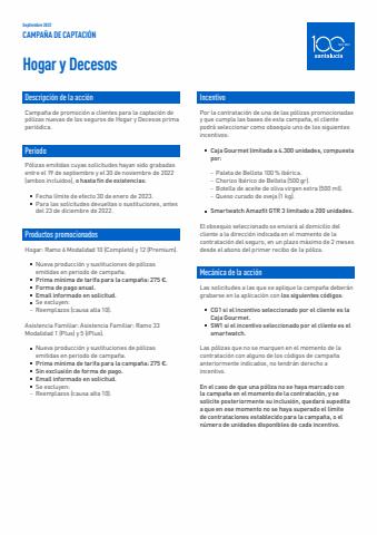 Catálogo Santalucía en Tarazona |  Promociones especiales | 20/9/2022 - 30/11/2022