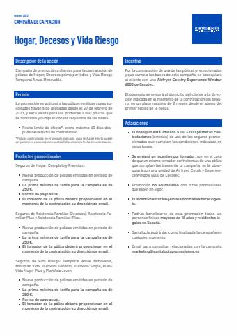 Catálogo Santalucía en L'Hospitalet de Llobregat | Consigue gratis una airfryer | 7/3/2023 - 31/3/2023