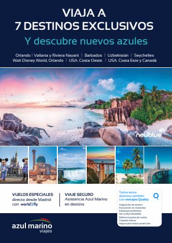 Catálogo Viajes Azul Marino en Bilbao | Destinos Azul Marino Viajes 2022 - 7 Azules NewBlue | 10/5/2022 - 30/9/2022