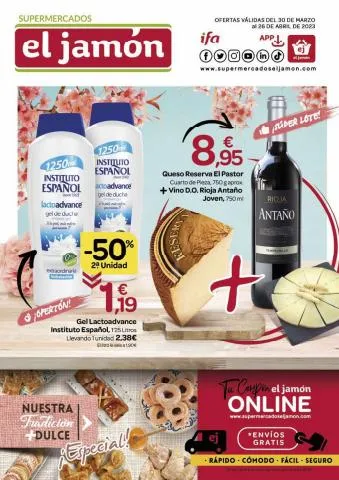 Catálogo Supermercados El Jamón en Cádiz | Catálogo Supermercados El Jamón | 30/3/2023 - 26/4/2023