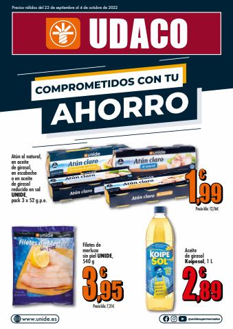 Ofertas de Hiper-Supermercados en pinoso | Comprometidos con tu ahorra_Peninsula de UDACO | 22/9/2022 - 4/10/2022
