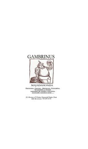 Catálogo Gambrinus en Utrera | Majadahonda Madrid Carta | 21/10/2021 - 31/12/2021