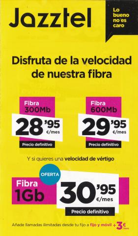 Catálogo Jazztel en Lugo | Disfruta de la velocidad de nuestra fibra | 7/3/2023 - 16/4/2023