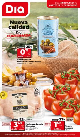 Ofertas de Hiper-Supermercados en Pulianas | Nueva calidad Dia de Dia Market | 21/9/2022 - 27/9/2022