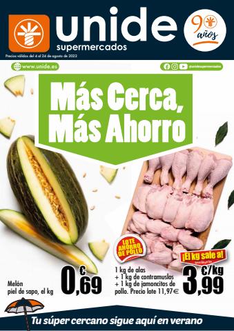 Catálogo Unide Supermercados en Villacañas | Más cerca, más ahorro_Super Peninsula | 4/8/2022 - 24/8/2022