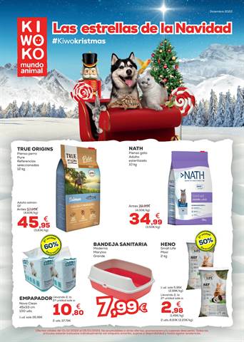 Ofertas de Hiper-Supermercados en Arona | Las estrellas de la Navidad de Kiwoko | 1/12/2022 - 5/1/2023