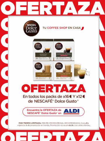 Ofertas de Hiper-Supermercados en Puebla de Cazalla | OFERTAZA Nescafé Dolce Gusto en ALDI de NESCAFÉ® Dolce Gusto® | 14/9/2022 - 30/9/2022