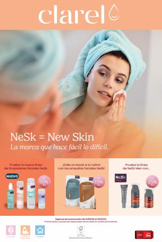 Ofertas de Salud y Ópticas en Majadahonda | Nesk = New Skin  de Clarel | 21/9/2022 - 4/10/2022