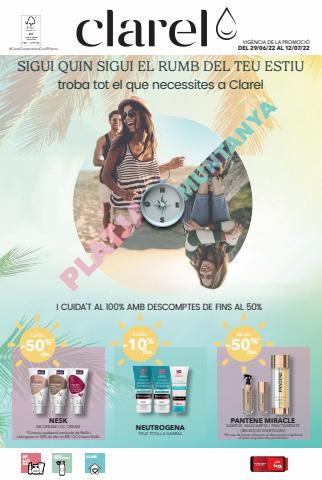 Ofertas de Perfumerías y Belleza en Sant Adrià de Besós | Platja o Muntanya de Clarel | 29/6/2022 - 12/7/2022
