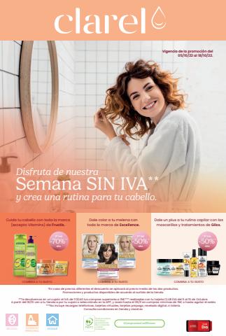 Ofertas de Perfumerías y Belleza en Calahorra | Disfruta de nuestra Semana Sin Iva y crea una rutina para tu cabello de Clarel | 5/10/2022 - 18/10/2022