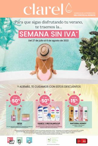 Ofertas de Perfumerías y Belleza en Villarrobledo | Nuevo Catálogo de Clarel | 27/7/2022 - 9/8/2022
