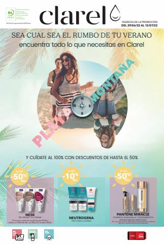 Ofertas de Perfumerías y Belleza en Torres de Cotillas | Playa o Montaña de Clarel | 29/6/2022 - 12/7/2022