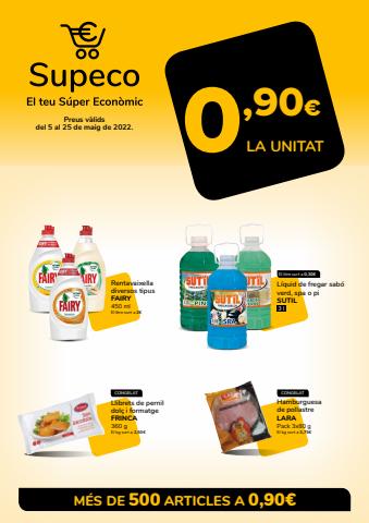Ofertas de Hiper-Supermercados en Calella | 0.90€ la unitat de Supeco | 5/5/2022 - 25/5/2022