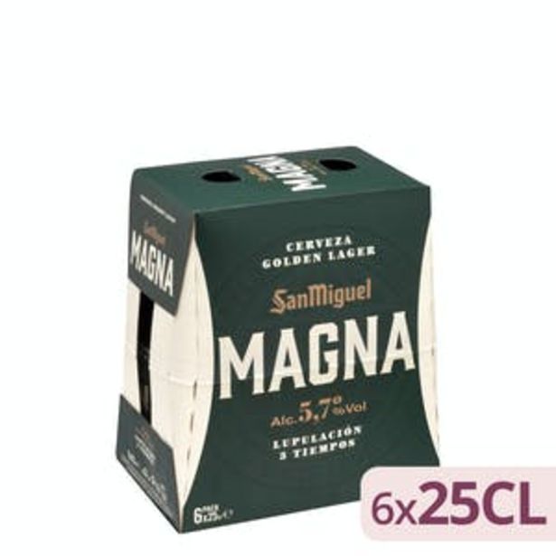 Oferta de Cerveza Magna San Miguel Golden Lager por 3,48€