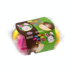 Oferta de Huevos de chocolate con disquitos de colores Pascua Hacendado por 2,7€ en Mercadona