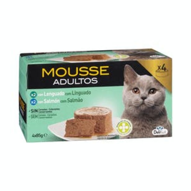 Oferta de Mousse con lenguado y salmón gato adulto Delikuit por 1,7€