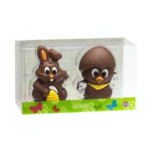 Oferta de Figuras de chocolate Pascua Hacendado por 3,25€ en Mercadona