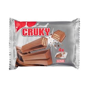 Oferta de Barritas de barquillo Cruky Hacendado recubiertas de chocolate con leche por 1,6€ en Mercadona