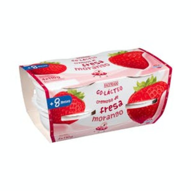 Oferta de Yogur infantil cremoso de fresa Go-Lácteo +8 meses por 2,2€