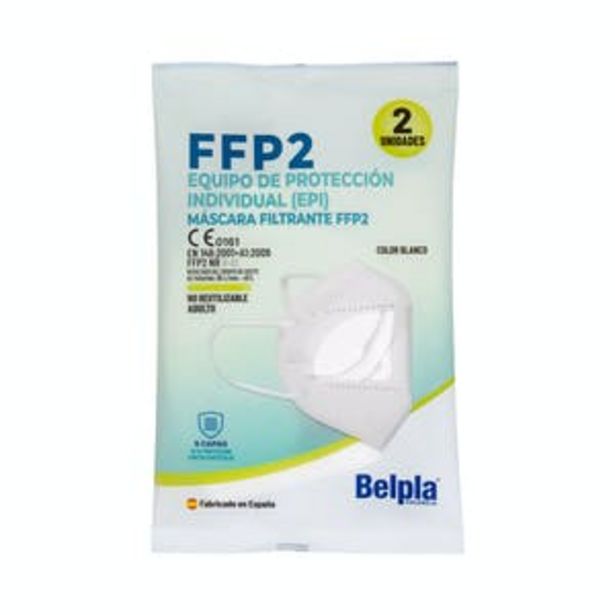 Oferta de Mascarillas de protección FFP2 NR Belpla por 1€