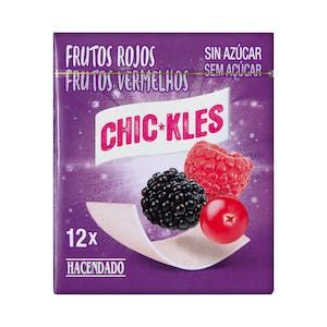 Oferta de Chicle frutos rojos lámina Hacendado por 0,95€ en Mercadona