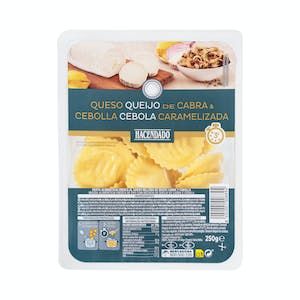 Oferta de Pasta fresca girasoles de queso de cabra y cebolla caramelizada Hacendado por 2,24€ en Mercadona