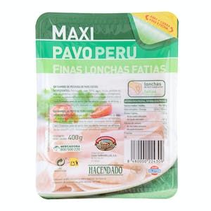 Oferta de Maxi pavo Hacendado finas lonchas por 2,75€ en Mercadona
