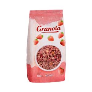 Oferta de Copos crujientes de cereales Granola Hacendado con trozos de fresas por 2,4€ en Mercadona