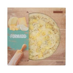 Oferta de Pizza Formaggi Hacendado 4 quesos por 4€ en Mercadona
