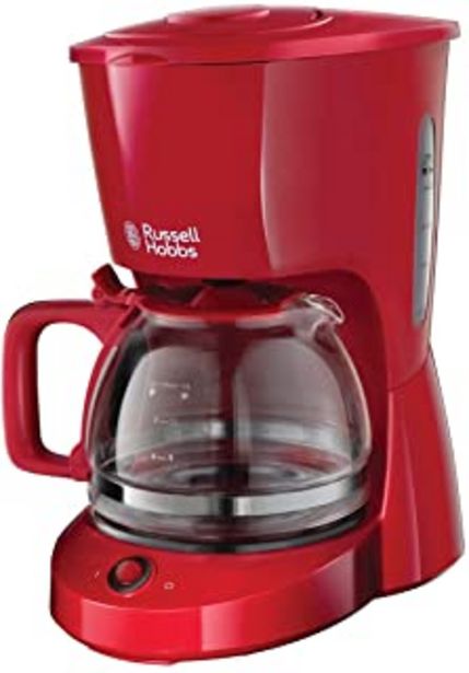 Russell Hobbs Textures Cafetera de Goteo (Jarra Cafetera para 10 Tazas, Plástico Mate, 975W, Rojo) ref. 22611 56 Russell Hobbs Textures Cafetera de Goteo (Jarra Cafetera para 10 Tazas, Plástico Mate, 975W, Rojo) ref. 22611 56