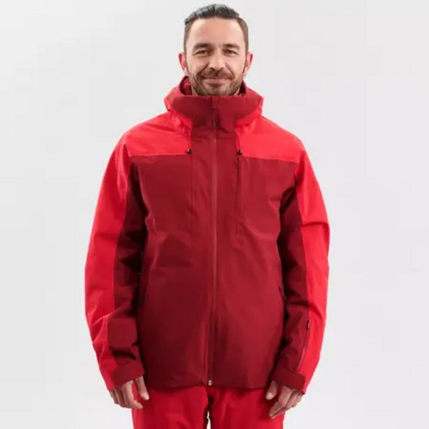 Oferta de Chaqueta de Invierno Y Esquí Wedze Ski-P 500 Hombre Rojo por 69,99€