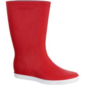 Oferta de Botas de agua Adulto katiuskas impermeables media caña Tribord rojo por 12,99€ en Decathlon