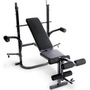 Oferta de Banco de Musculación Multifuncional con Rack para pesas. Ajustable Inclinable por 121,99€ en Decathlon